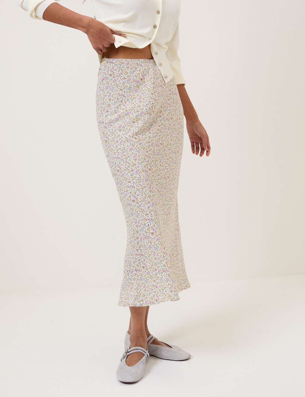 Nobody's Child Women's Floral Midi Slip Skirt - 16 - Multi - Available at M&S