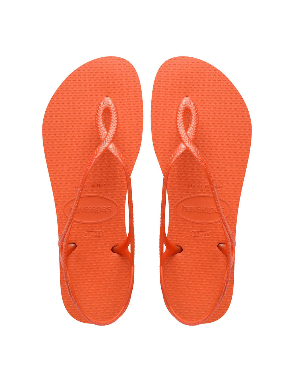 Havaianas Women's Ankle Strap Flat Flip Flops - 41/42 - Orange - Available at M&S