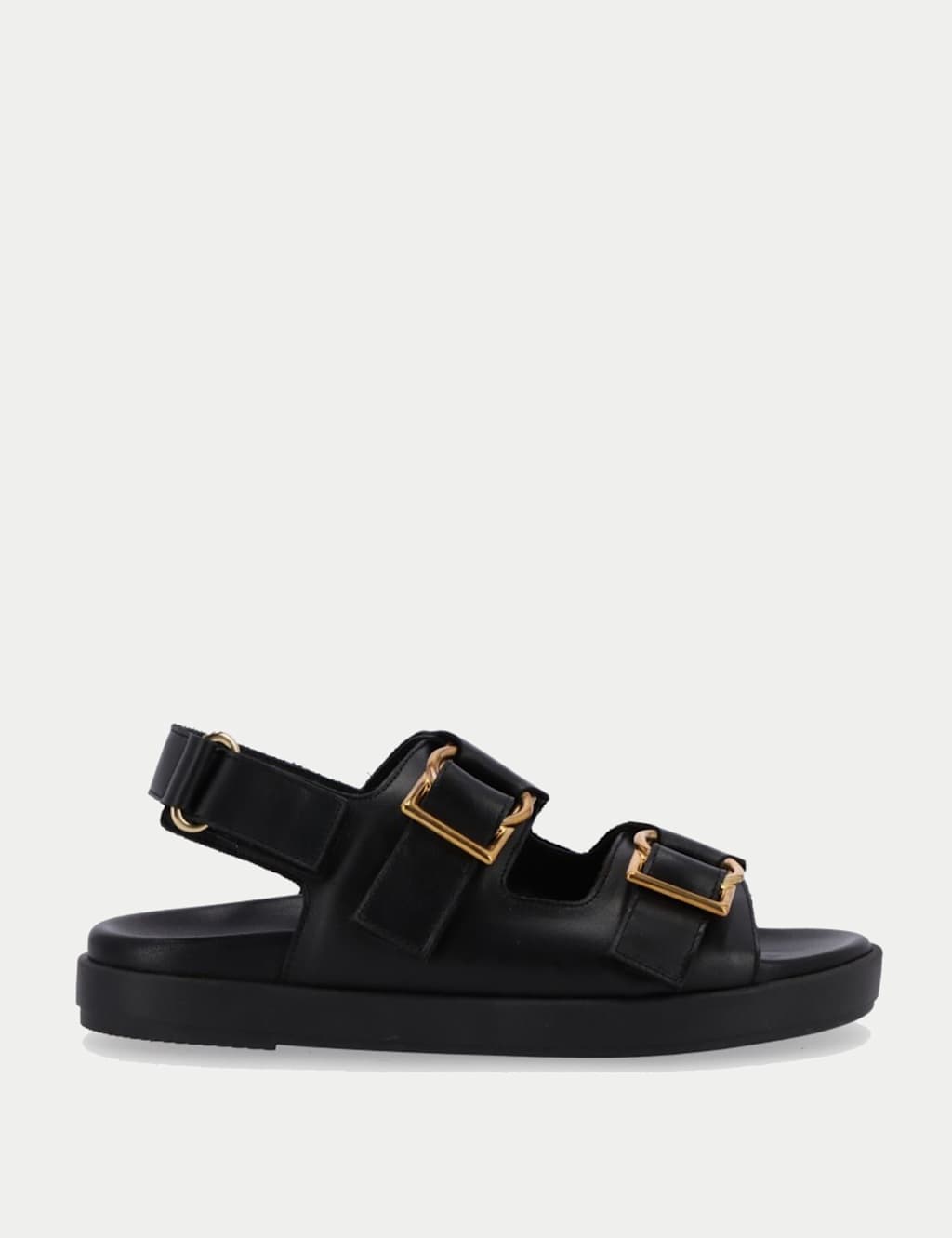 Maui Leather Buckle Footbed Sandals