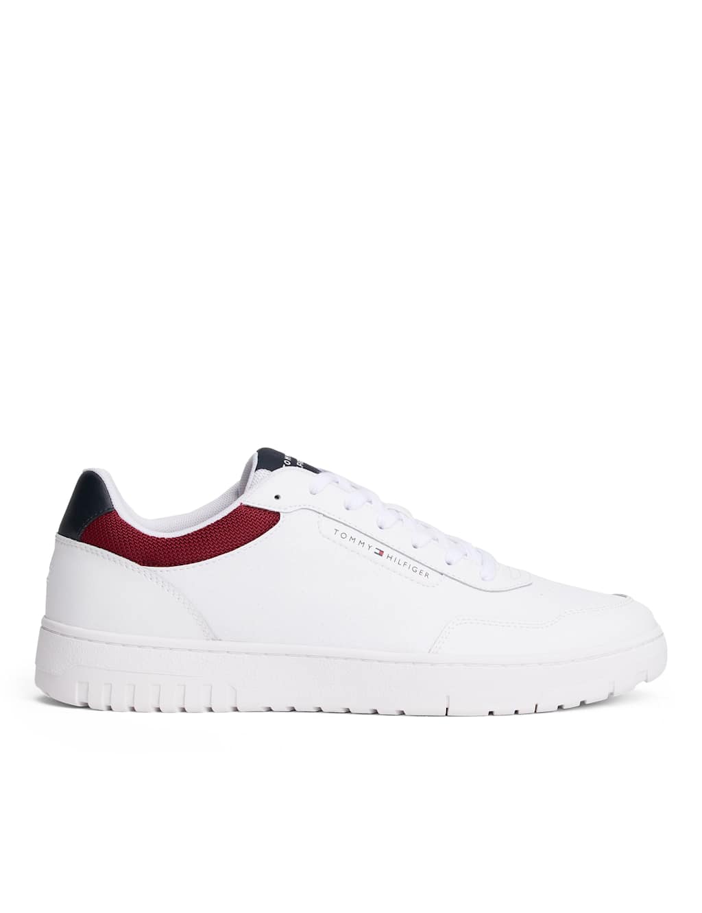 Tommy Hilfiger TH Basket Core Leather Trainers White