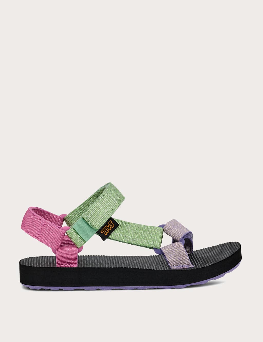 Teva Girls Riptape Sandals (1 Small - 13 Small) - 8 - Green Mix - Available at M&S