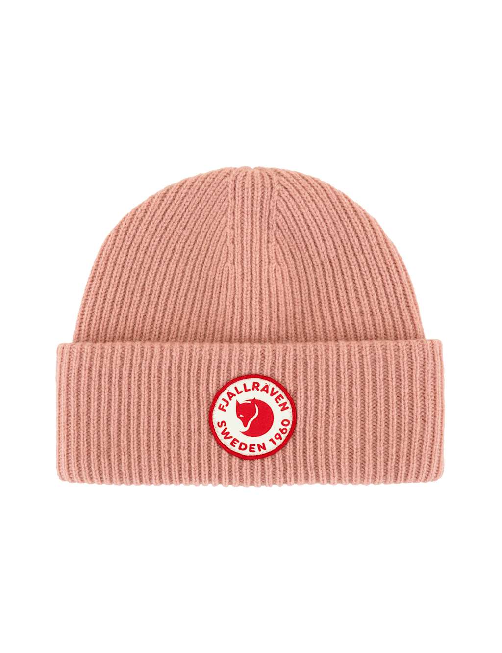 Fjallraven Pure Wool Knitted Beanie Hat Dusky Rose