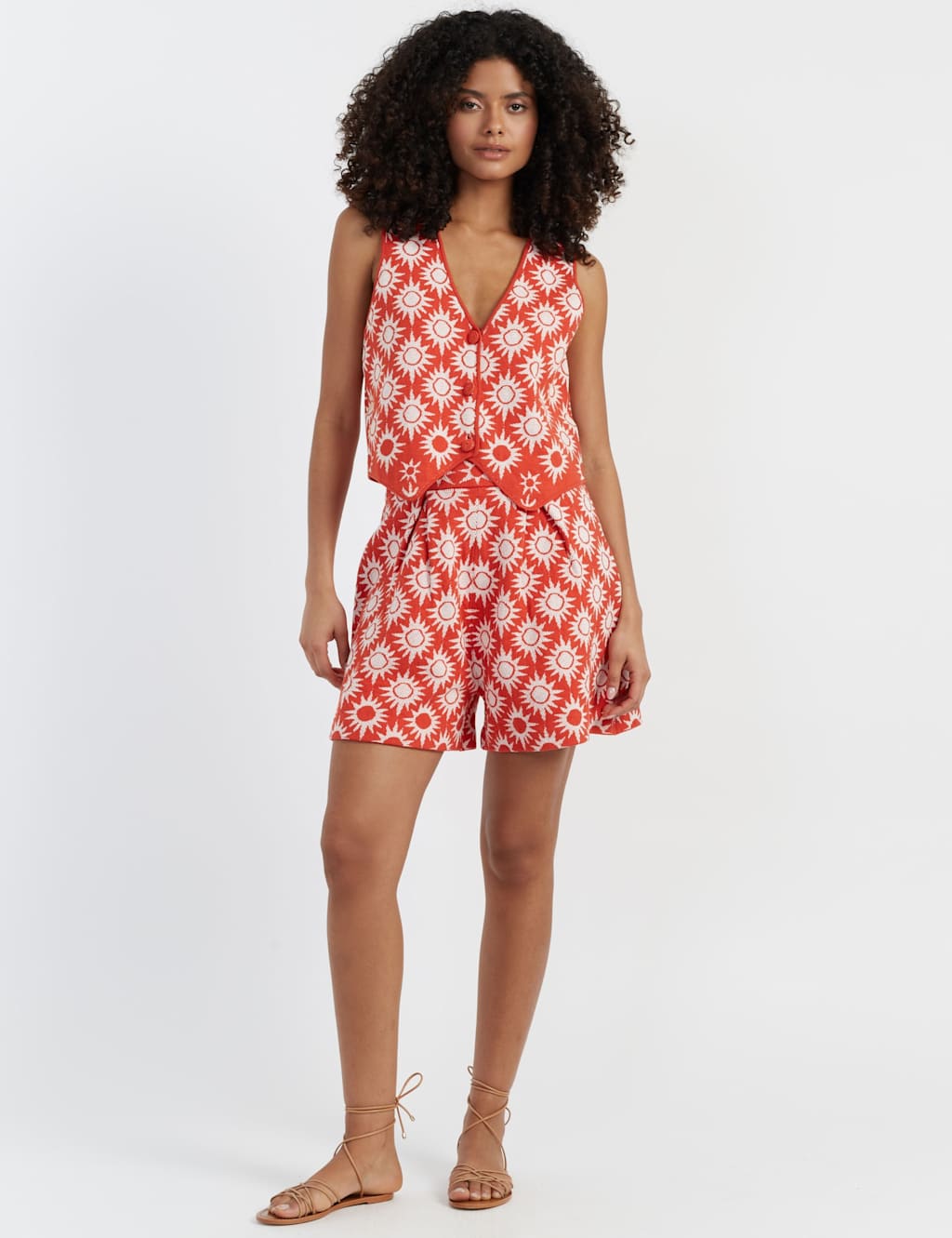 Laura Whitmore Pure Cotton Printed Shorts