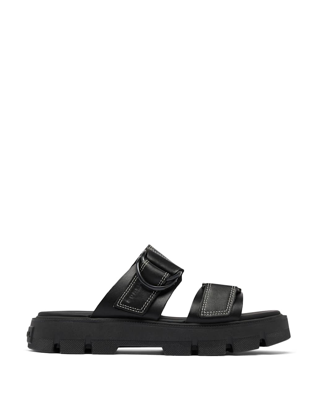 Rein Leather Chunky Flatform Sliders