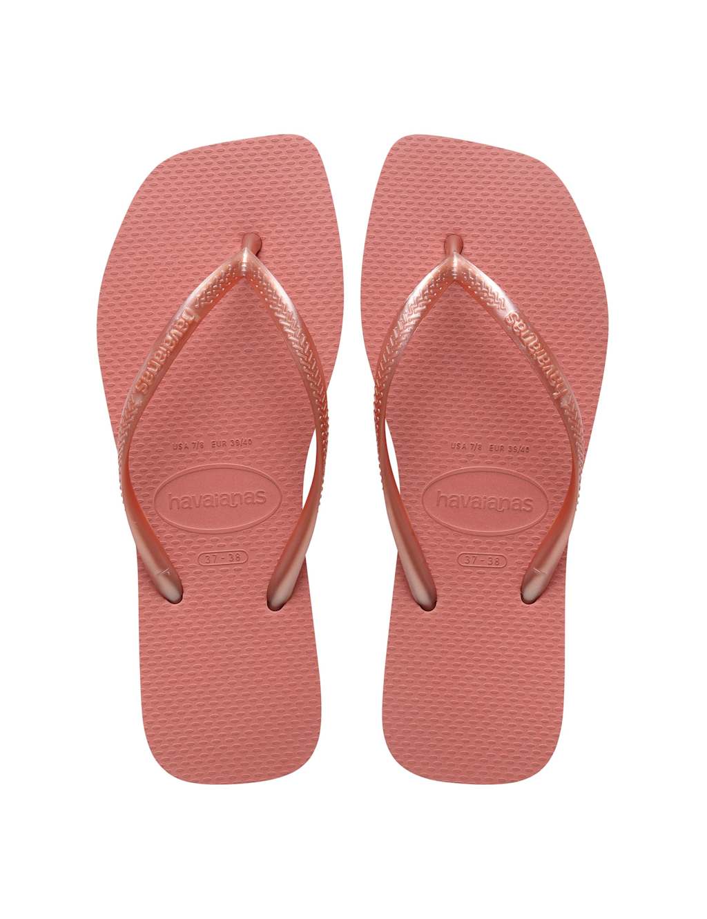 Havaianas Women's Slim Square Flip Flops - 35/36 - Pink - Available at M&S