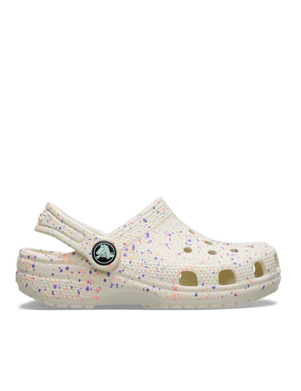 Crocs Girls Glow Paint Spatter Clogs (11 Small - 3 Large) - 13 - White Mix - Available at M&S