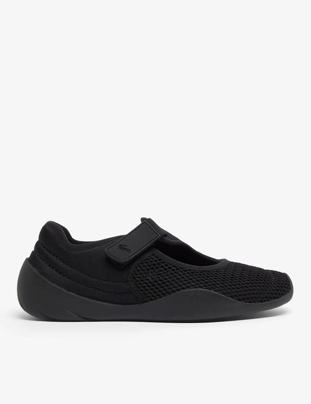 Lacoste Women's Low Mystere Mesh Trainers - 5 - Black - Available at M&S