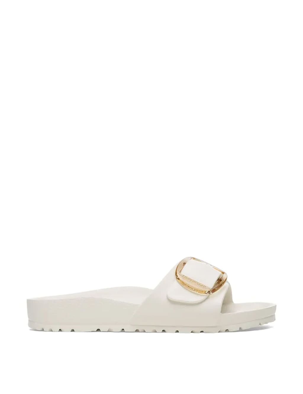 Birkenstock Women's Madrid Big Buckle Footbed Slider Sandals - 7½ - White - Available at M&S