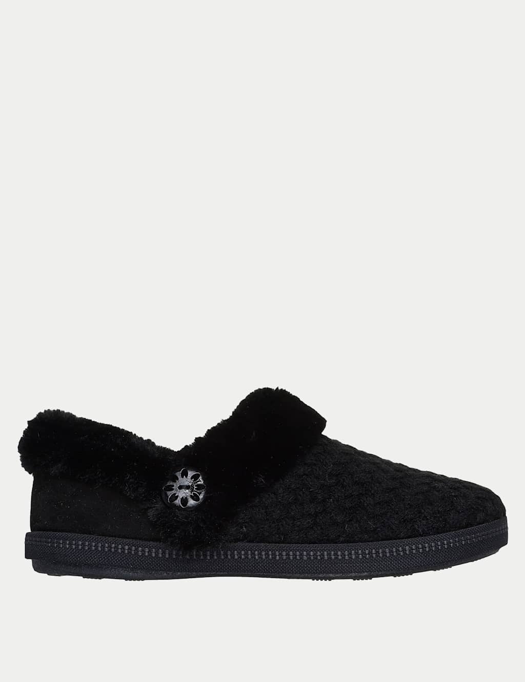 Skechers Cozy Campfire Moccasin Slippers Black