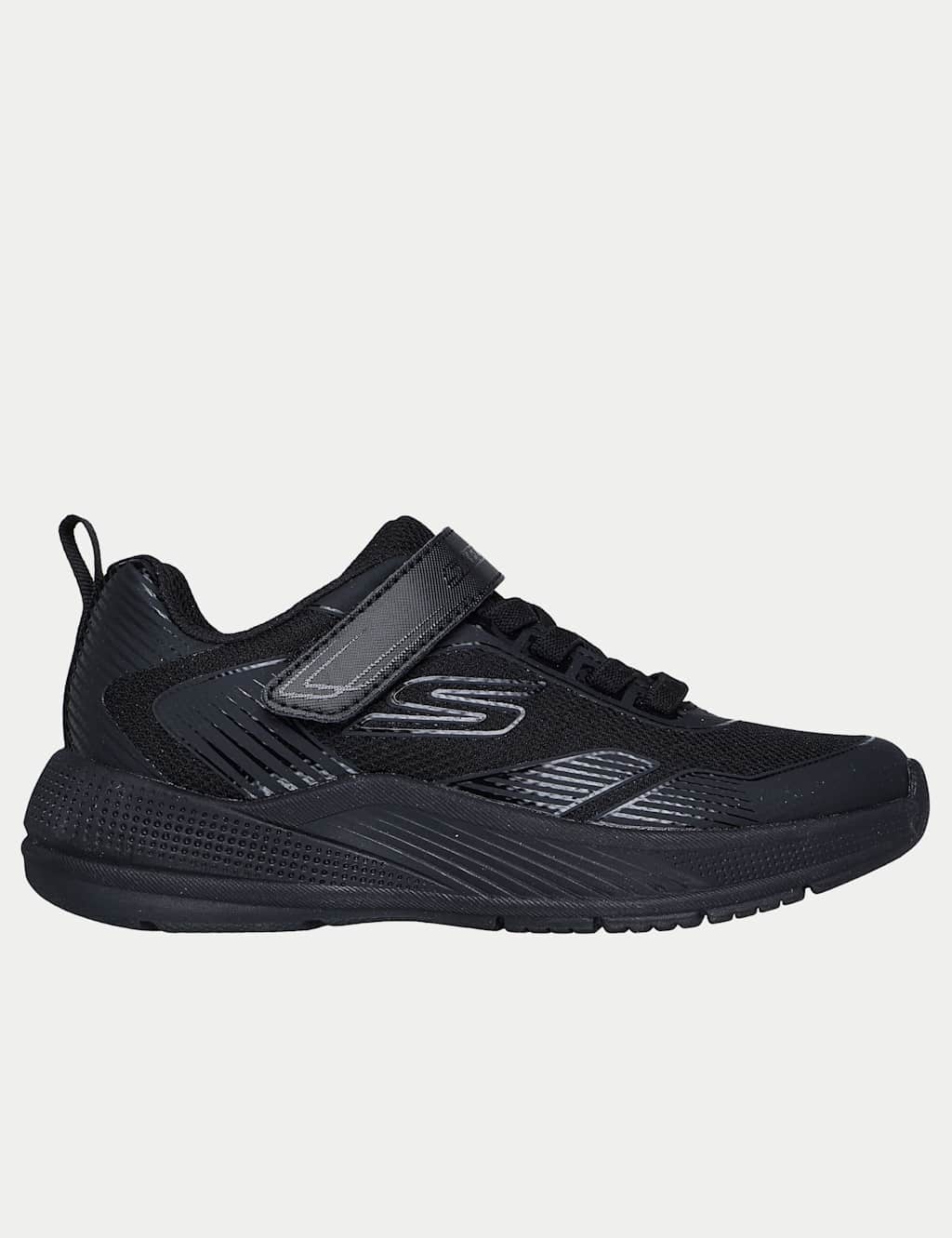 Skechers Girls Microspec Advance Oasis Point Trainers (9.5 Small-4 Large) - 10½ - Black - Available at M&S