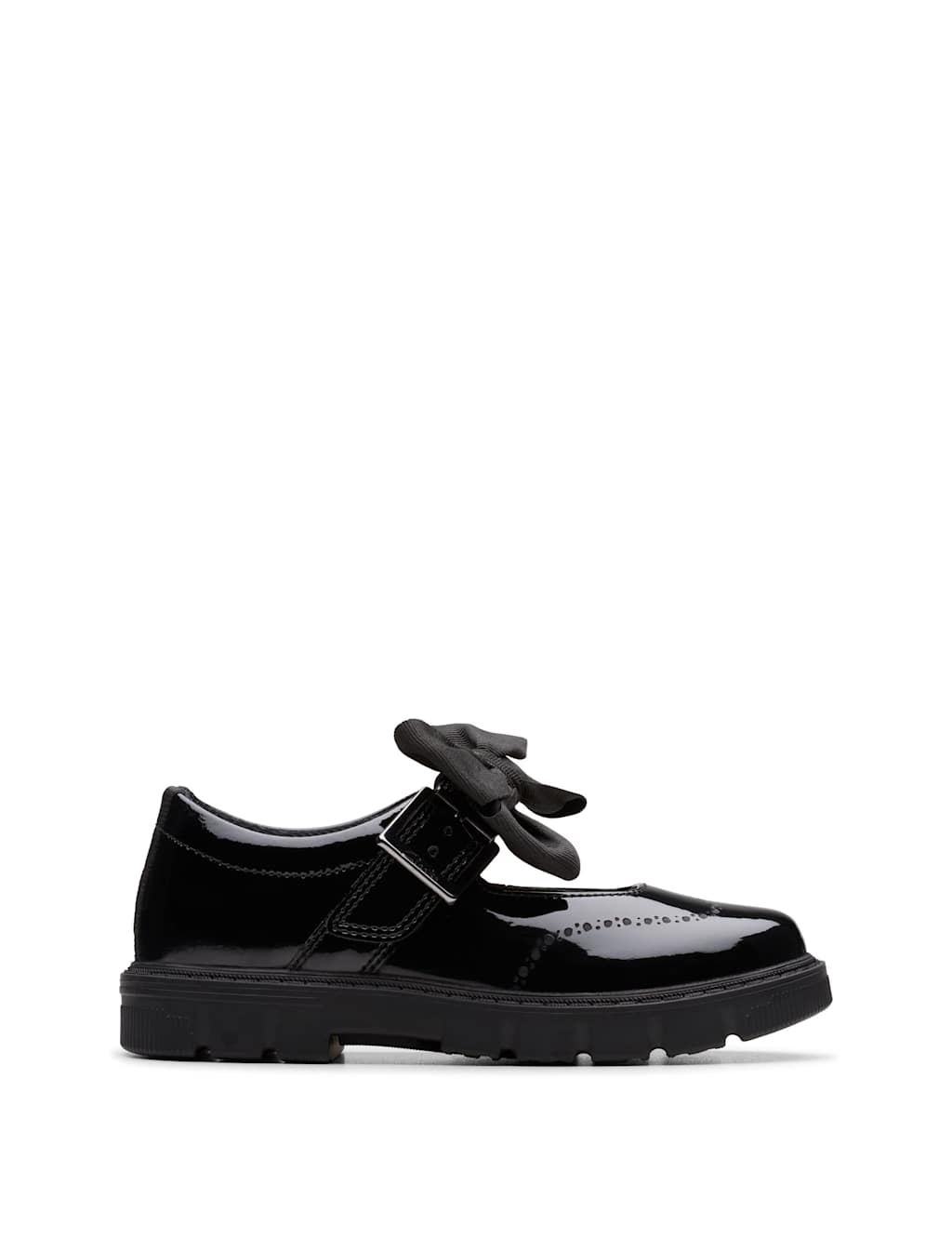 Clarks Kids' Patent Leather School Shoes (10 Small - 2 Large) Black