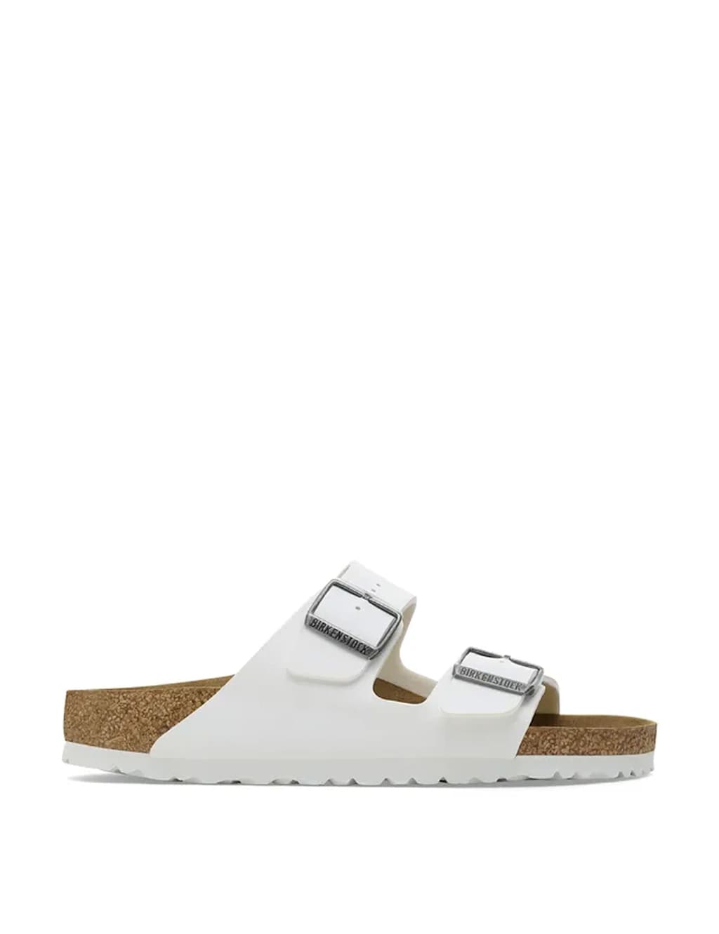 Birkenstock Women's Arizona Metallic Buckle Sandals - 7 - White - Available at M&S