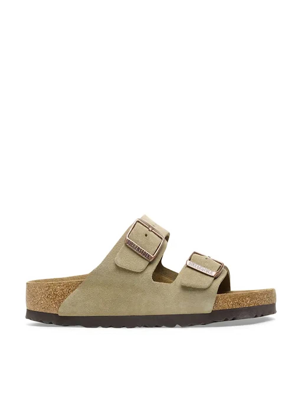 Birkenstock Women's Arizona Buckle Flat Footbed Sandals - 7½ - Taupe - Available at M&S