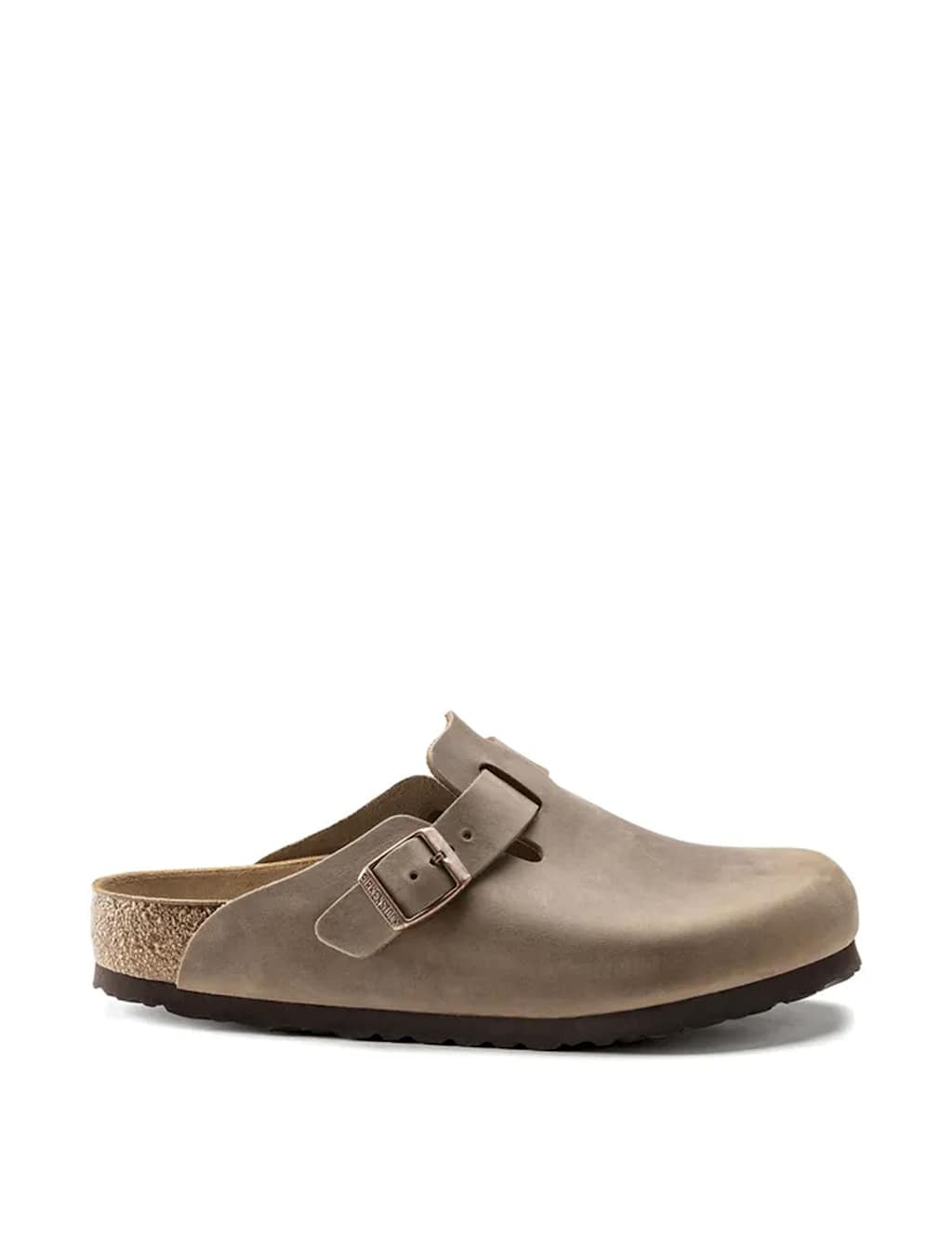 Birkenstock Women's Boston Leather Buckle Flat Footbed Clogs - 8 - Tan - Available at M&S