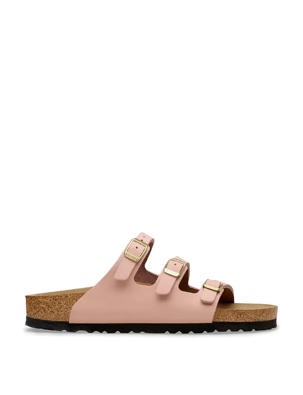 Birkenstock Women's Florida Leather Flat Footbed Sandals - 3½ - Soft Pink - Available at M&S