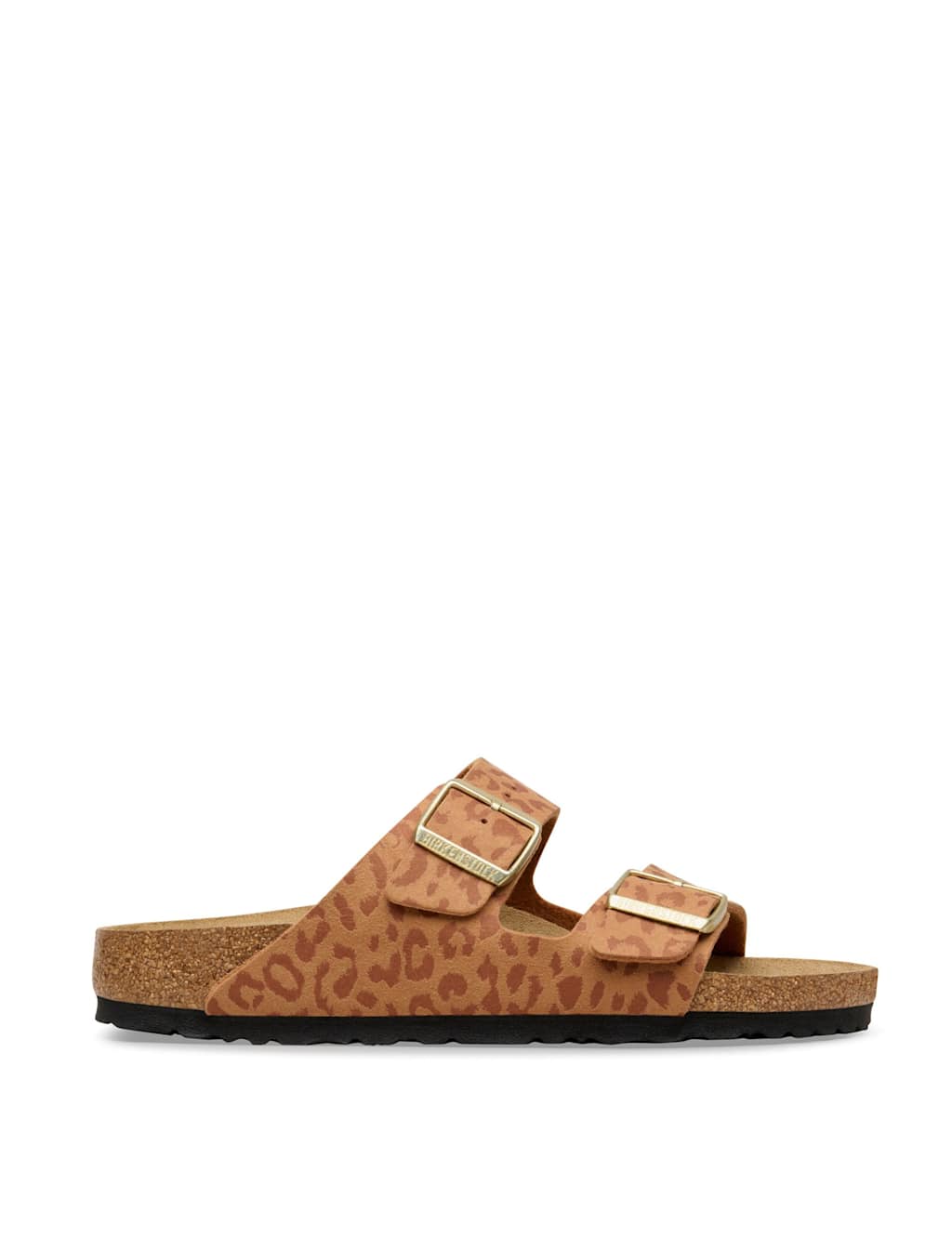 Birkenstock Women's Arizona Leopard Print Flat Footbed Sandals - 3½ - Brown - Available at M&S