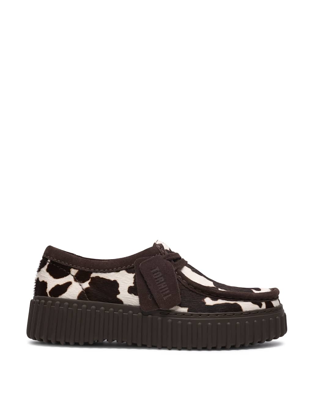 Clarks Women's Leather Animal Print Platform Shoes - 5½ - Multi - Available at M&S