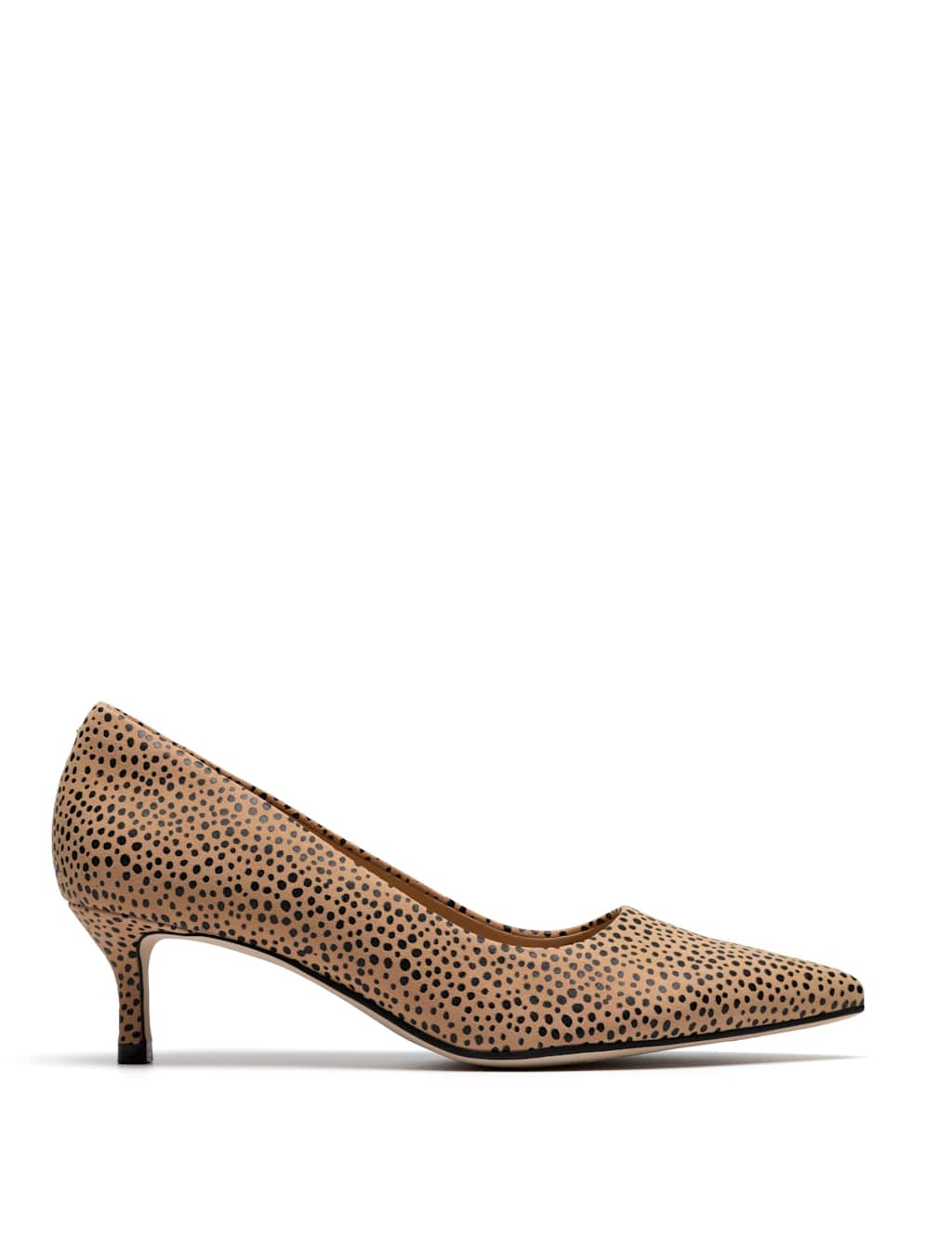 Clarks Women's Leather Animal Print Pointed Court Shoes - 7 - Multi - Available at M&S