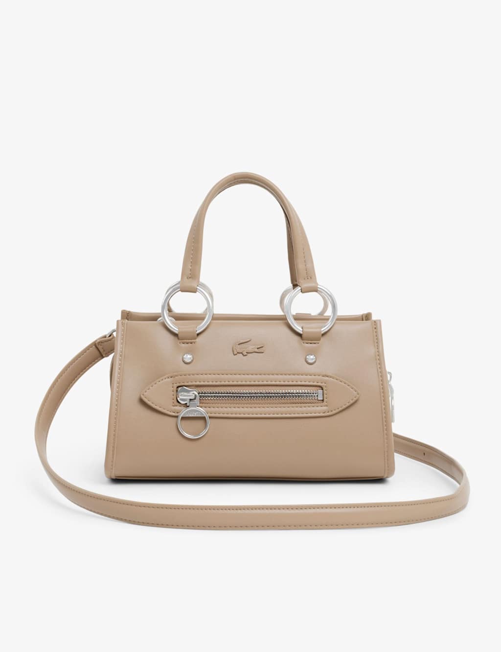 Lacoste Women's Top Handle Shoulder Bag - Tan - Available at M&S