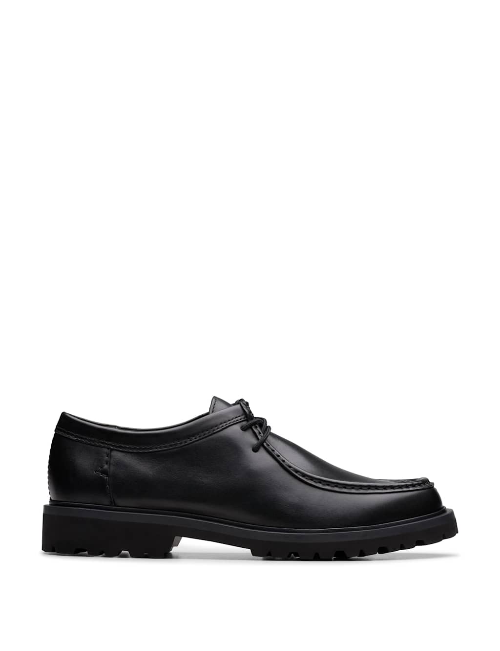 Clarks Leather Shoes Black