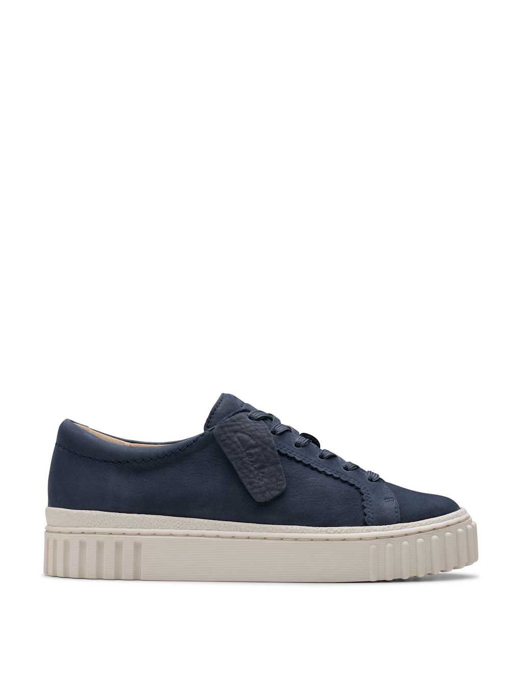 Clarks Suede Chunky Trainers Navy