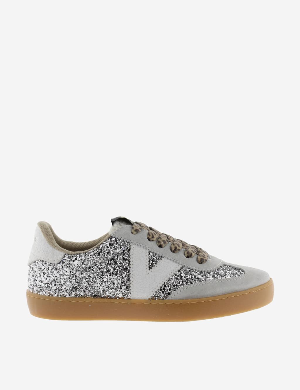 Victoria Berlin Glitter Trainers Silver