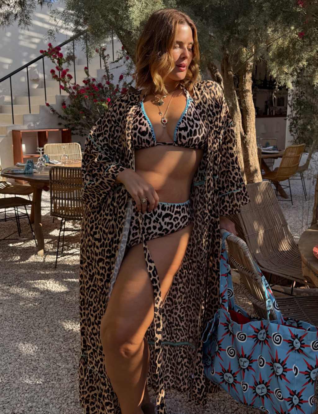Never Fully Dressed Women's Animal Print Kaftan - Large - Brown Mix - Available at M&S