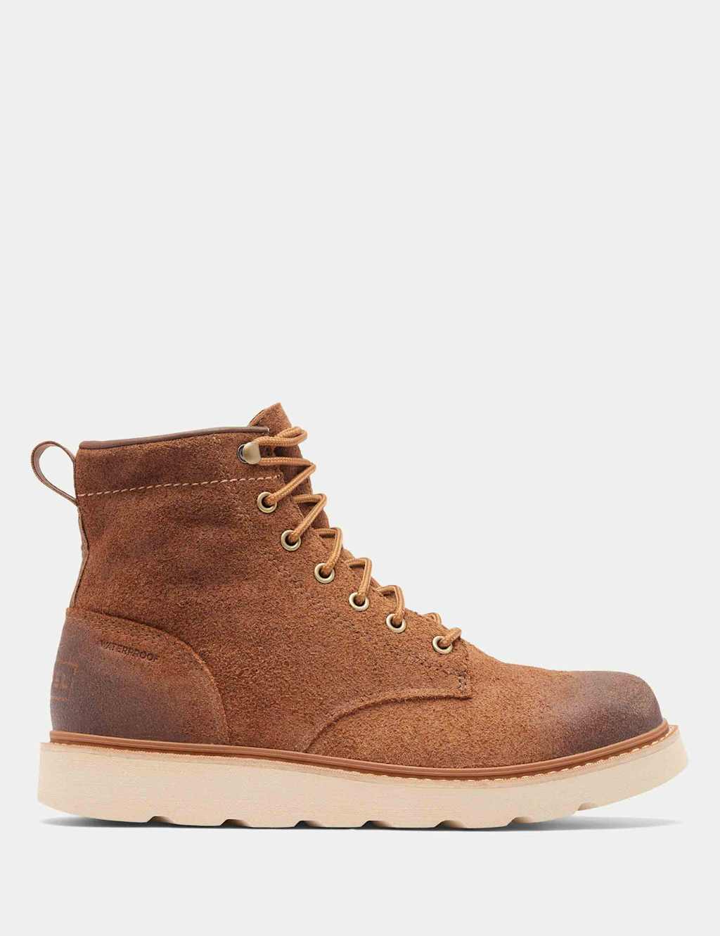 Sorel Slabtown 62' Suede Waterproof Moccasin Boots Brown