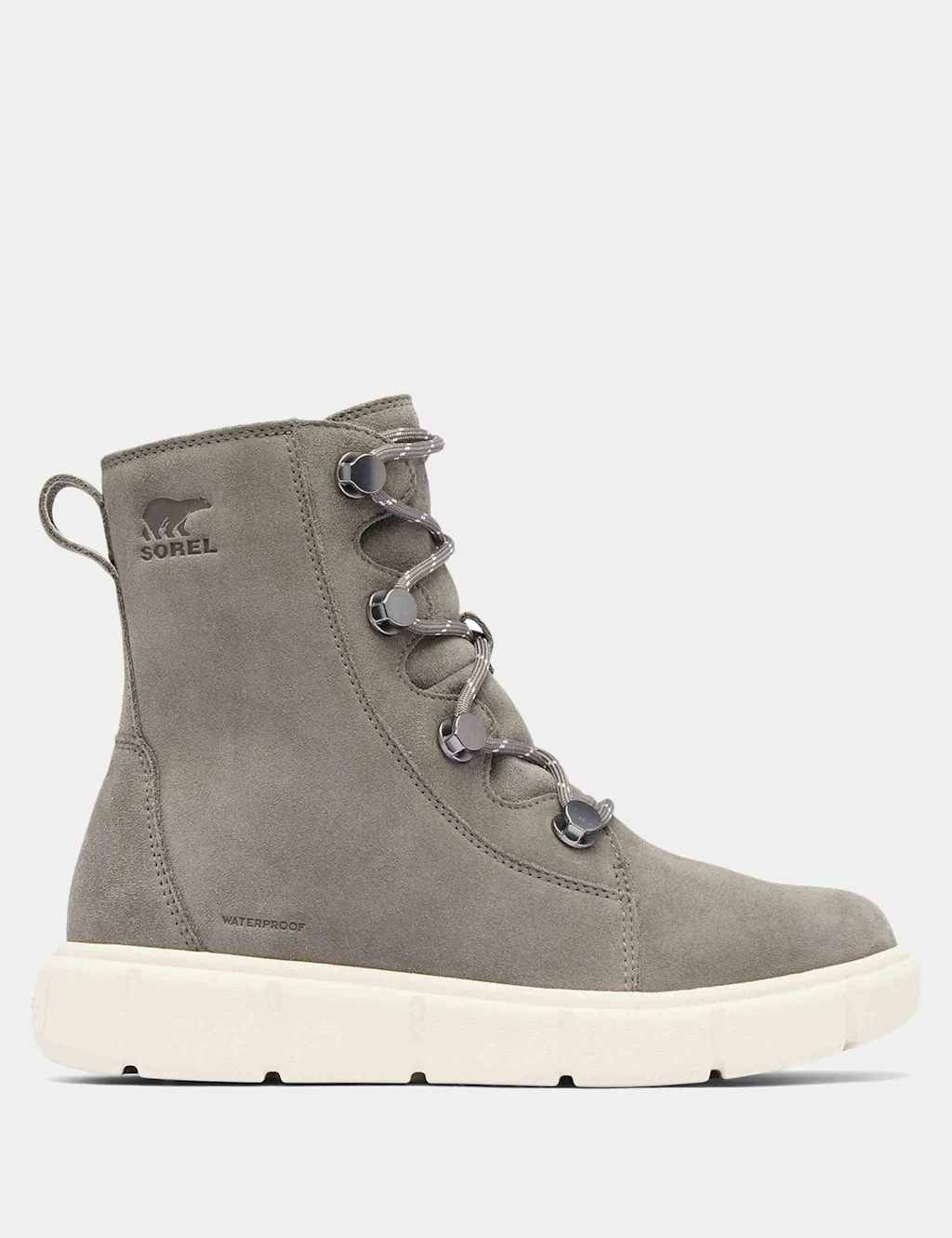 Sorel Women's Explorer Suede Flatform Ankle Boots - 7 - Grey - Available at M&S