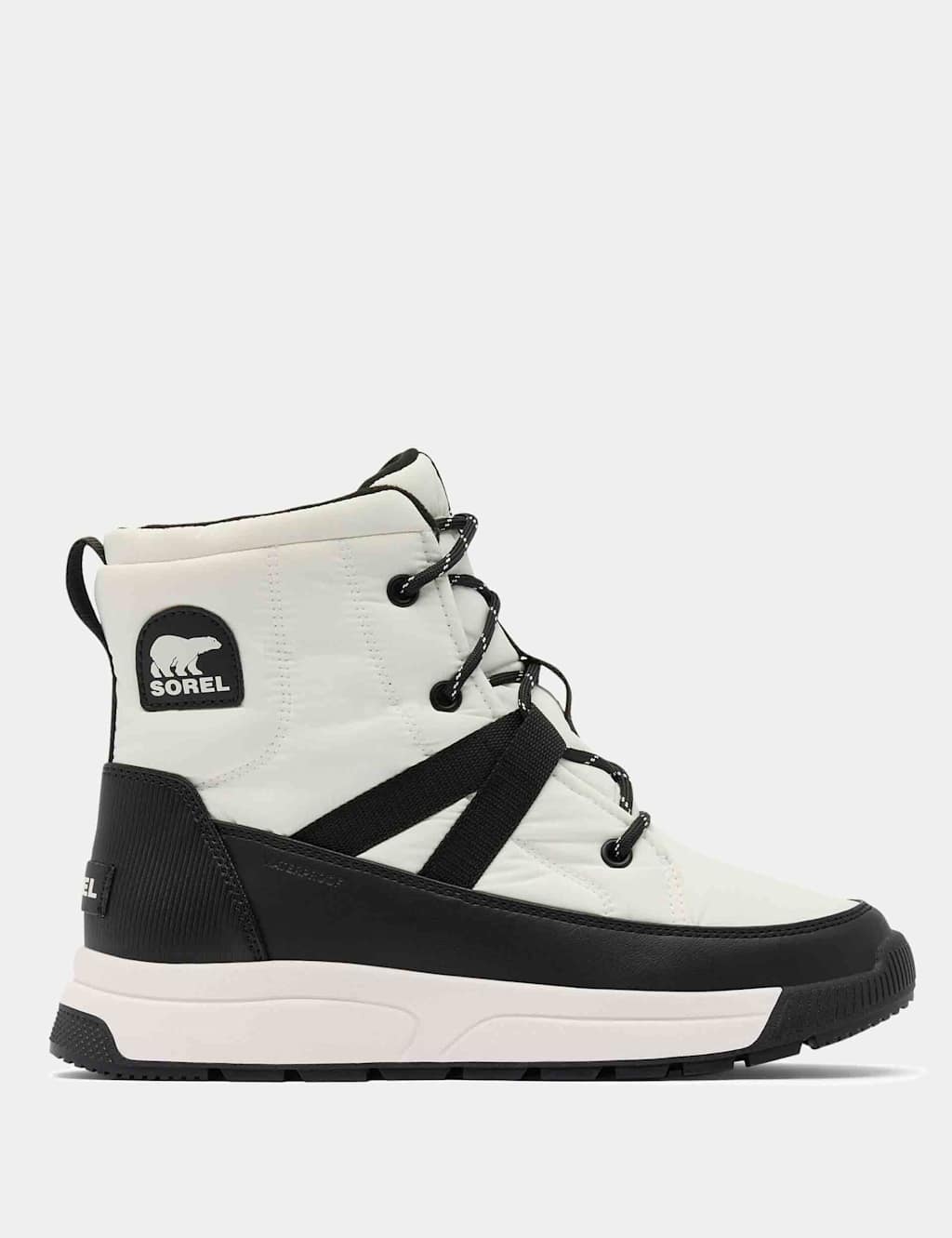Sorel Women's Whitney Lace Up Flatform Ankle Boots - 5 - White/Black - Available at M&S