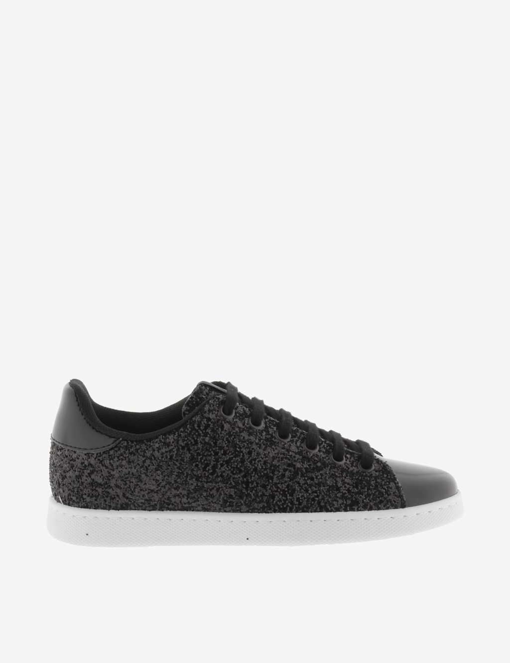 Victoria Glitter Trainers Black