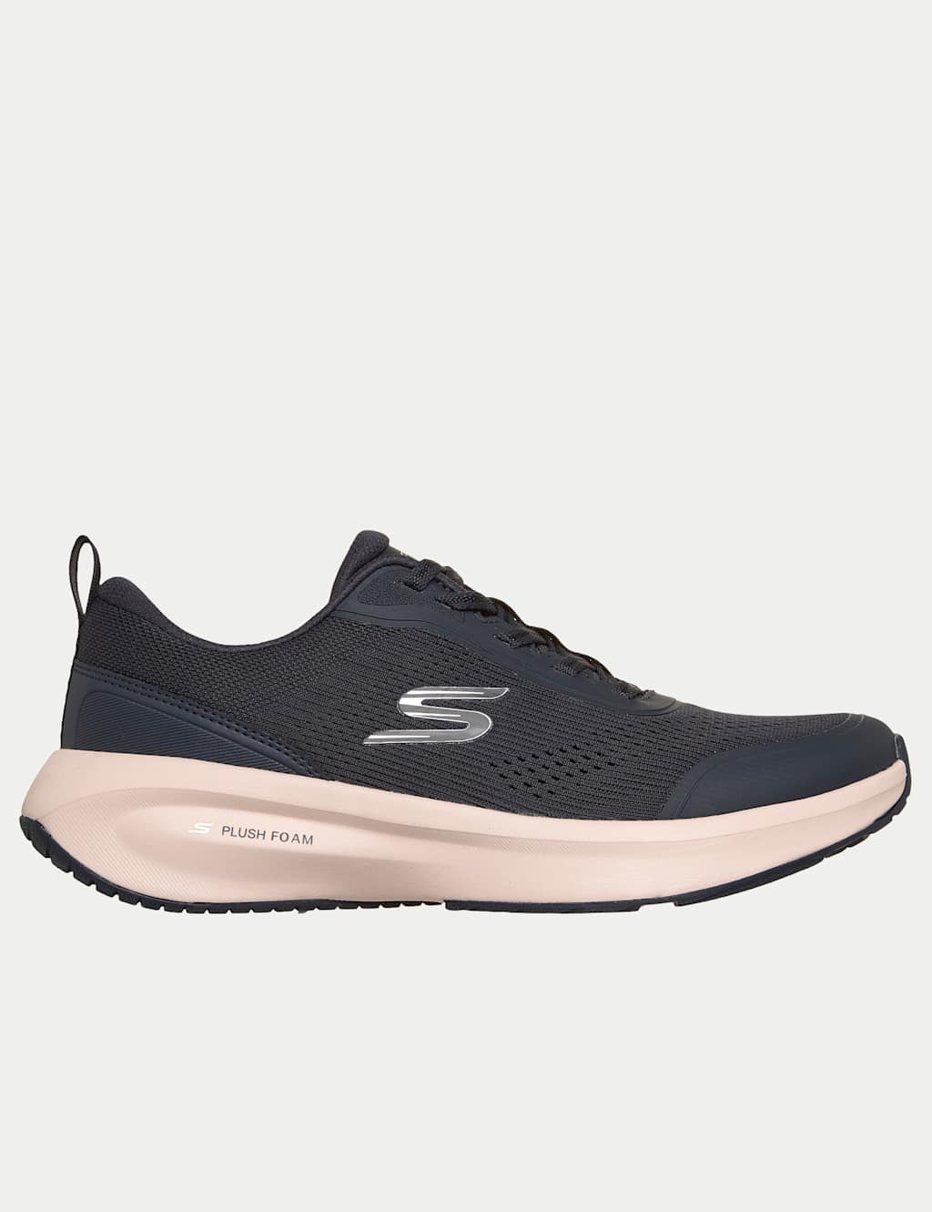Skechers Women's Plush Foam Lace-Up Trainers - 8 - Navy - Available at M&S