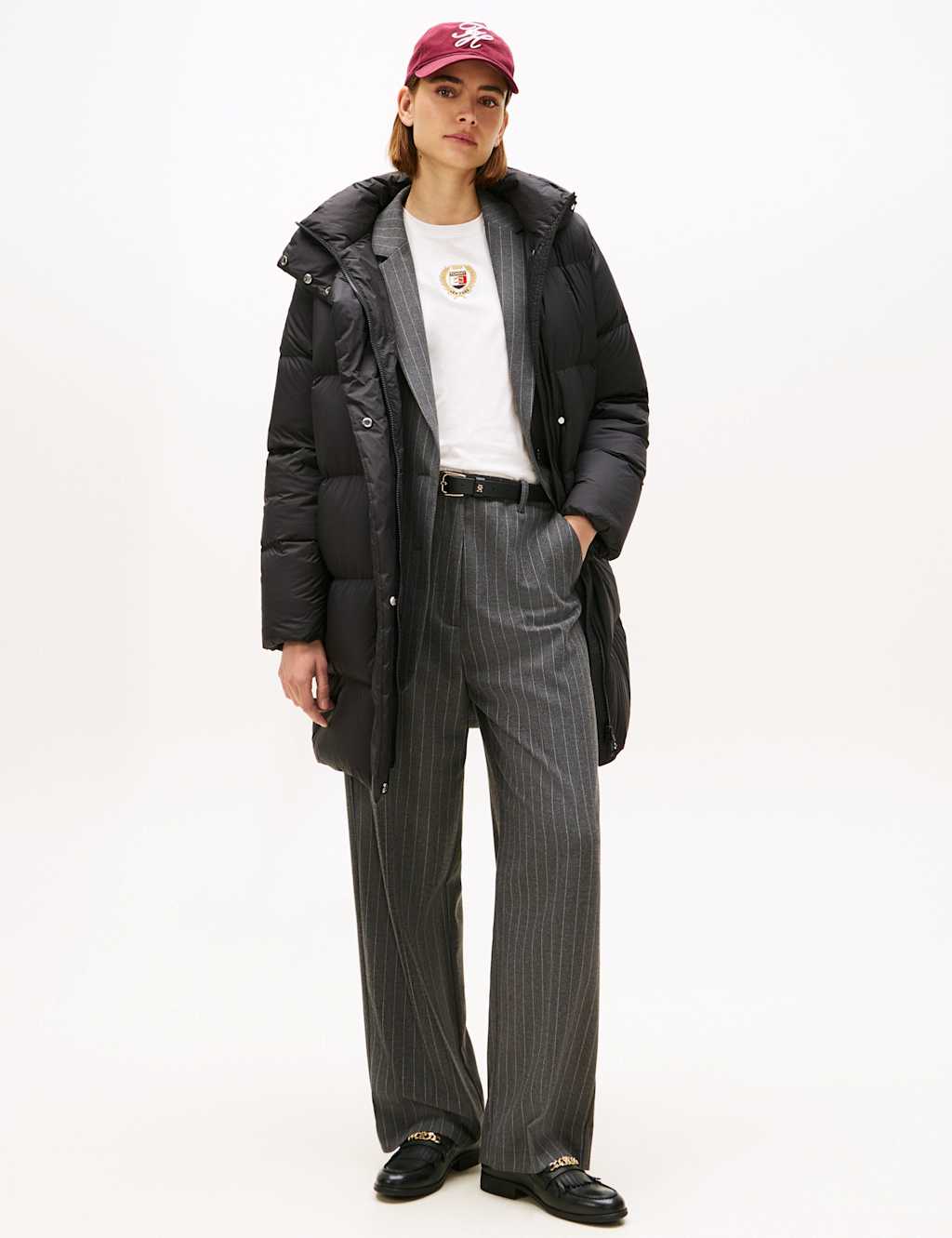 Tommy Hilfiger Hooded Puffer Coat Black