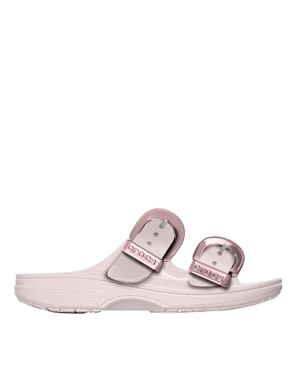 Crocs Women's Sunday Buckle Footbed Sandals - 9 - Light Pink - Available at M&S