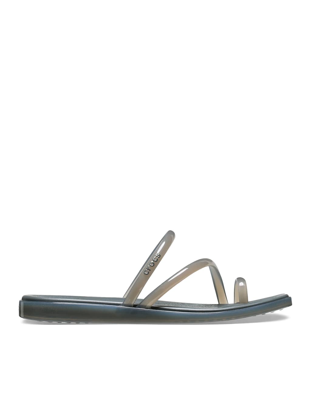 Crocs Women's Miami Jelly Toe Loop Strappy Sandals - 8 - Charcoal - Available at M&S
