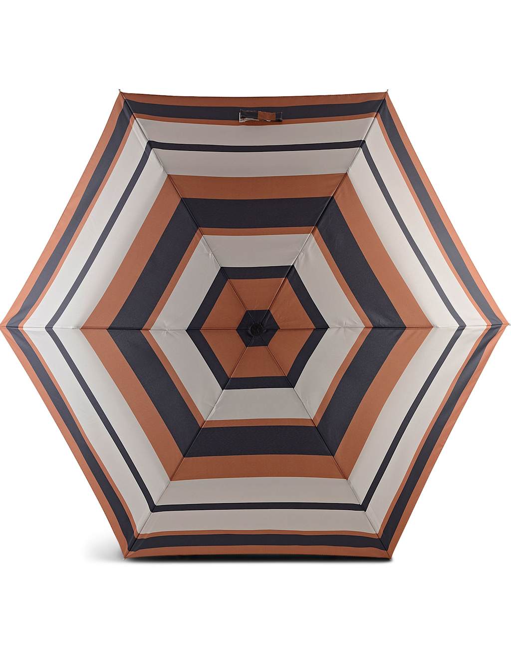 Radley Stripe Compact Umbrella White