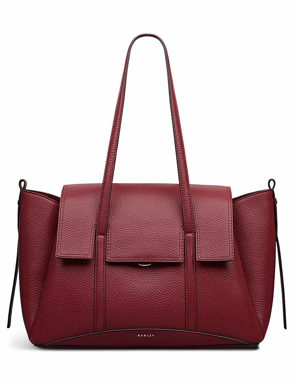Radley Leather Chancery Flapover Shoulder Bag Medium Red
