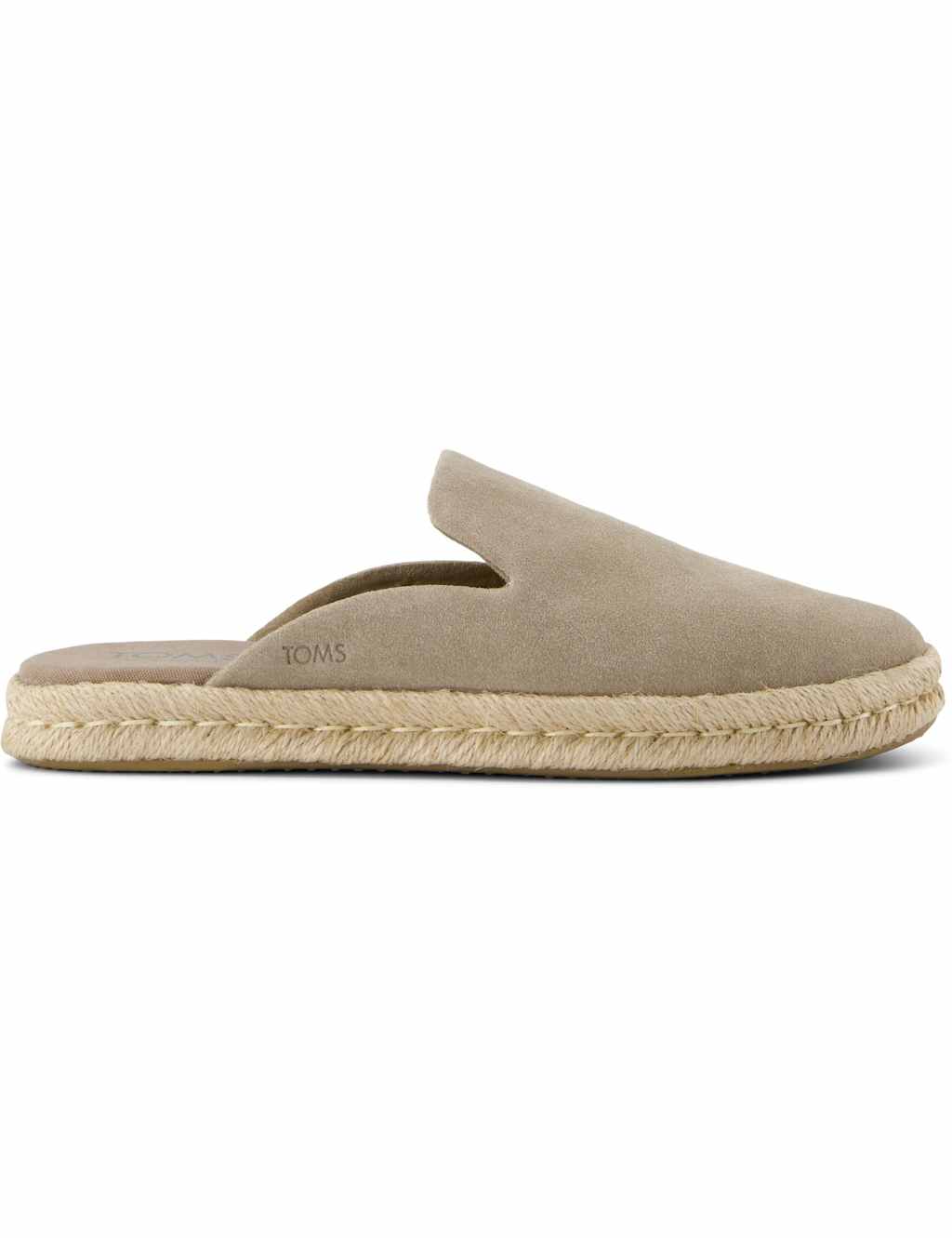 Toms Women's Suede Slip On Espadrille Mules - 8 - Natural - Available at M&S