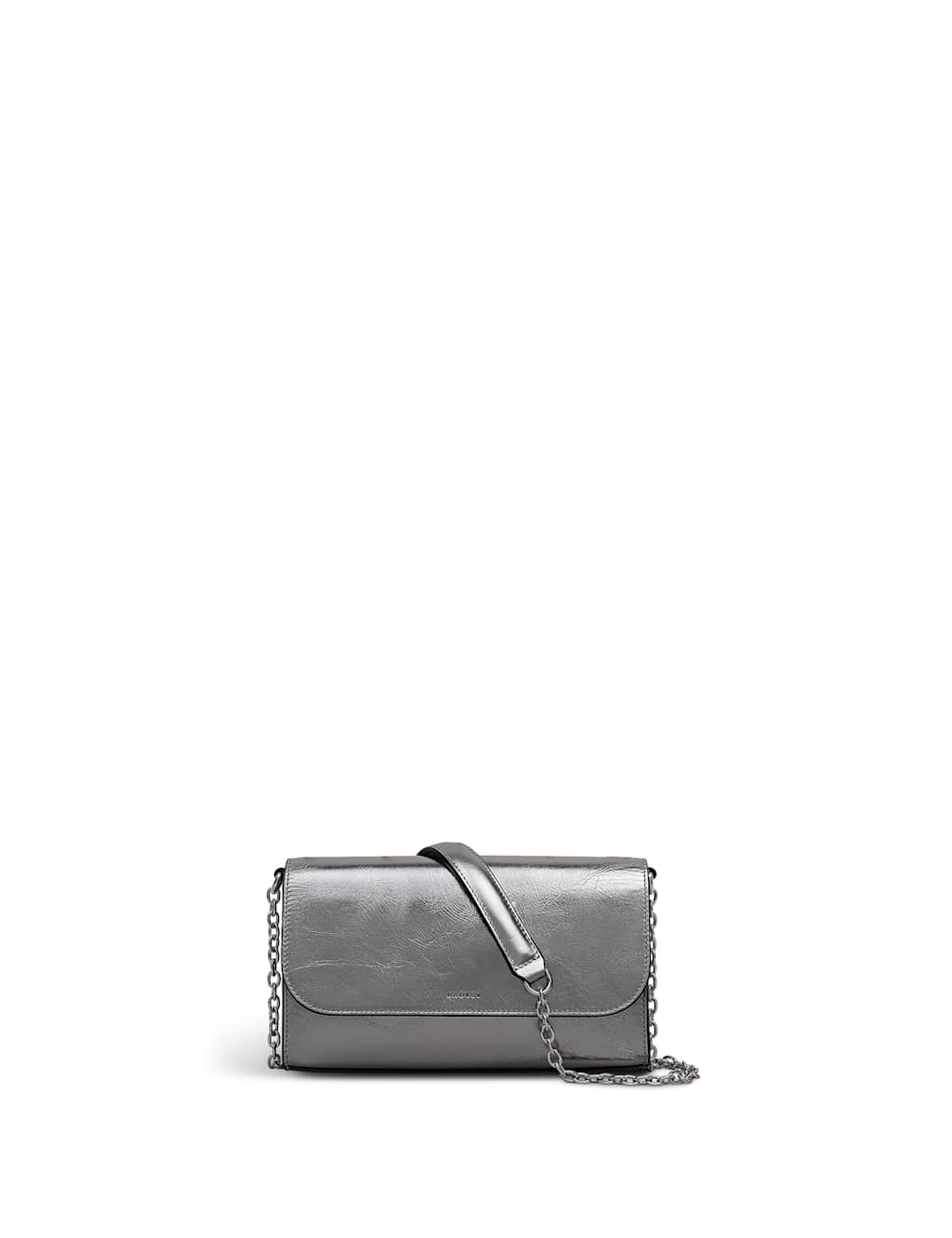 Radley Leather Metallic Cross Body Bag Silver