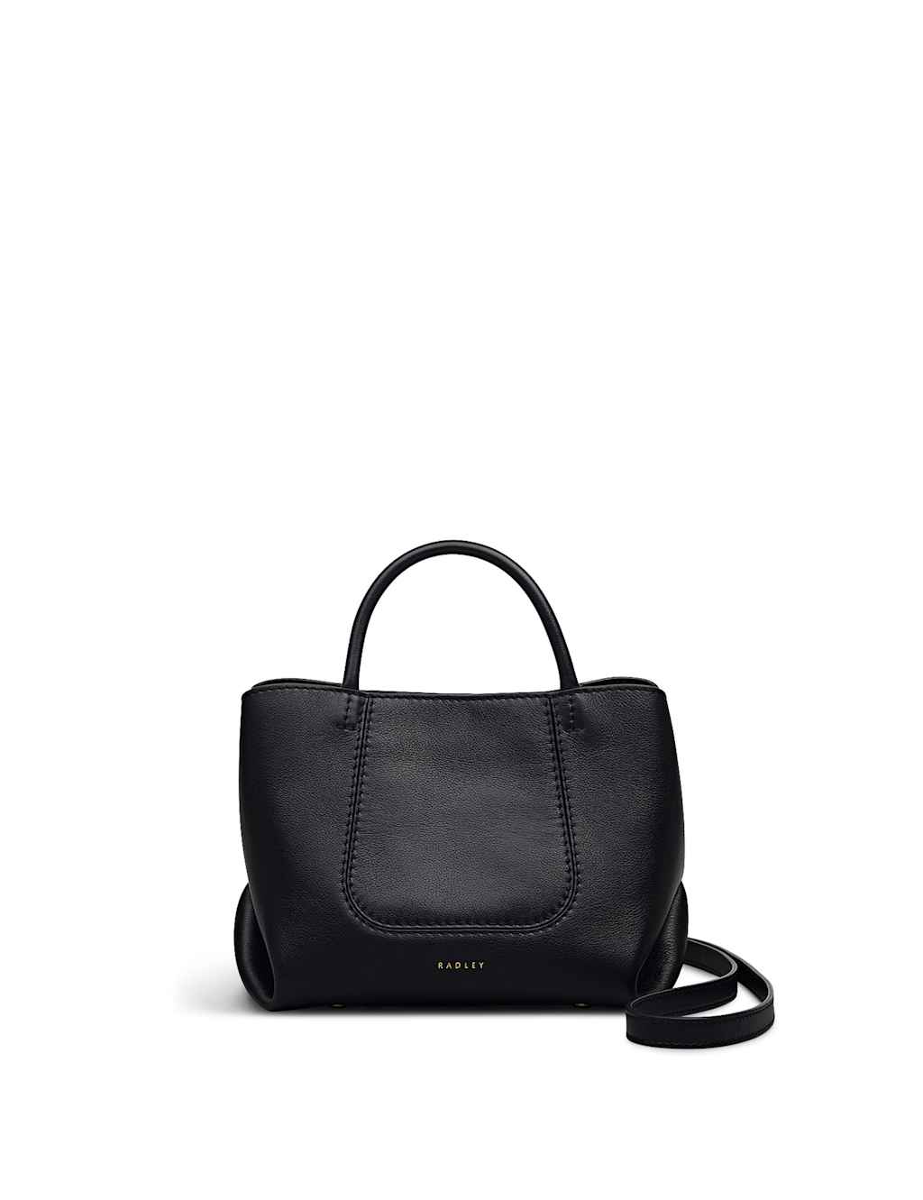 Radley The Compton Leather Zip Detail Grab Bag Black