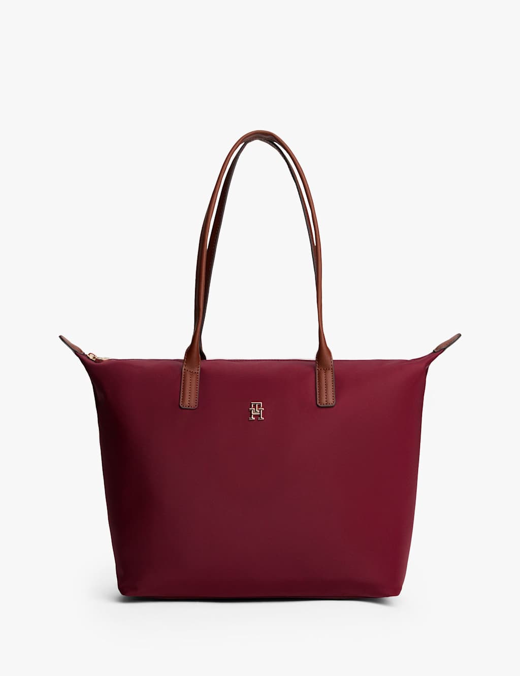 Tommy Hilfiger Popette Nylon Tote Bag Burgundy