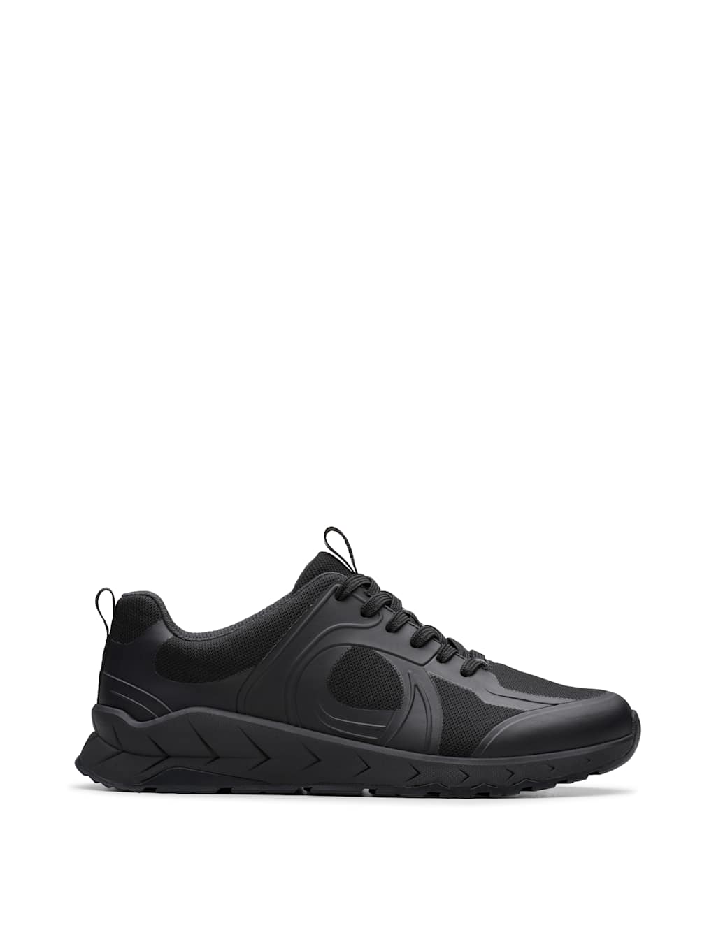 Clarks Boys School Trainers (3 Large - 7 Large) - 5½ - Black - Available at M&S