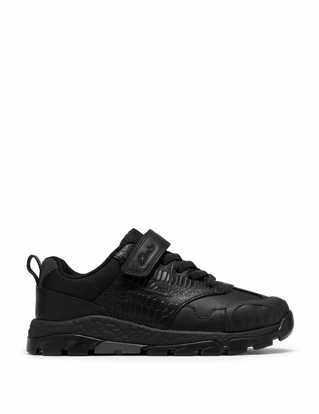 Clarks Boys Steggy2Soar K Black Leather - 1 - Available at M&S