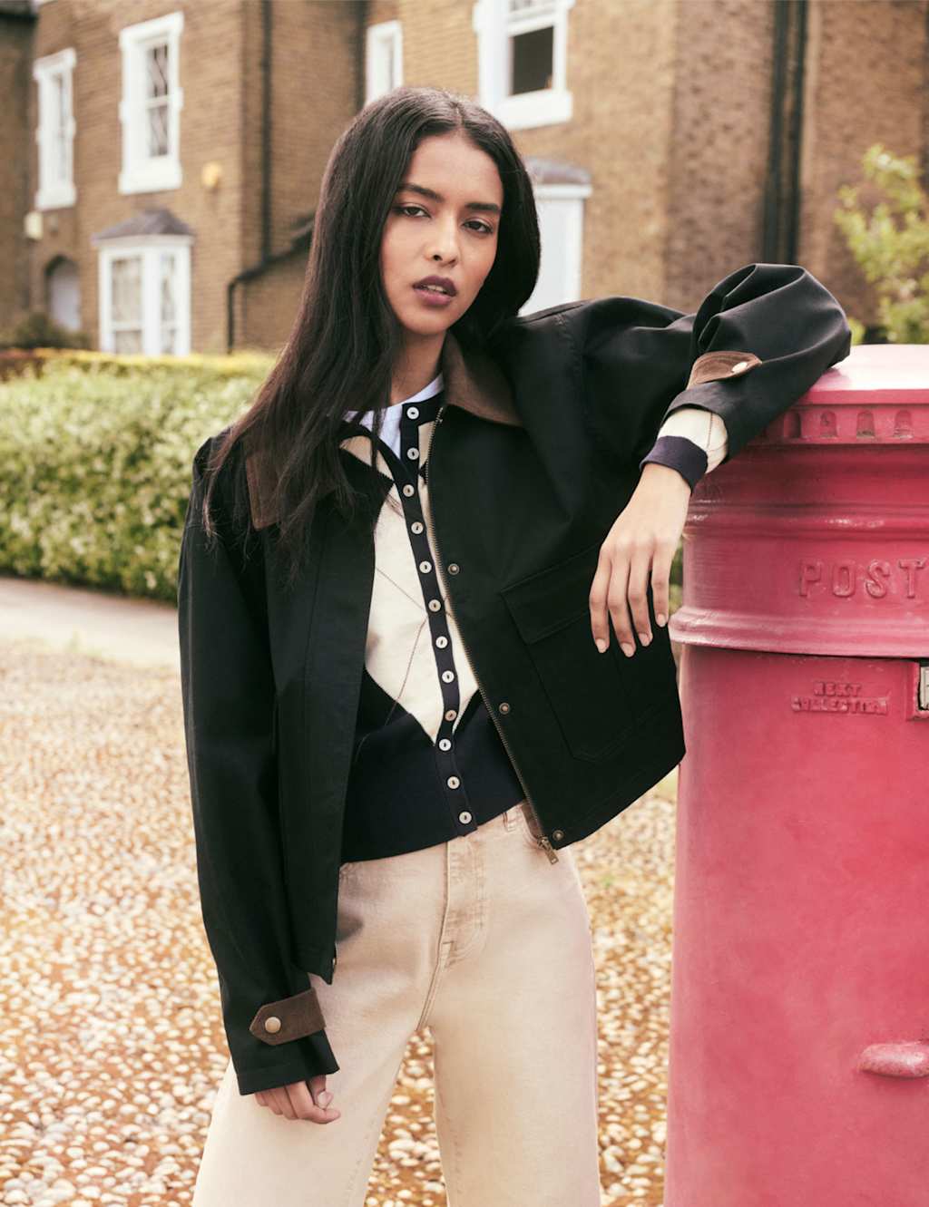 Nobody's Child Women's Pure Cotton Barn Jacket - Extra Large - Navy - Available at M&S