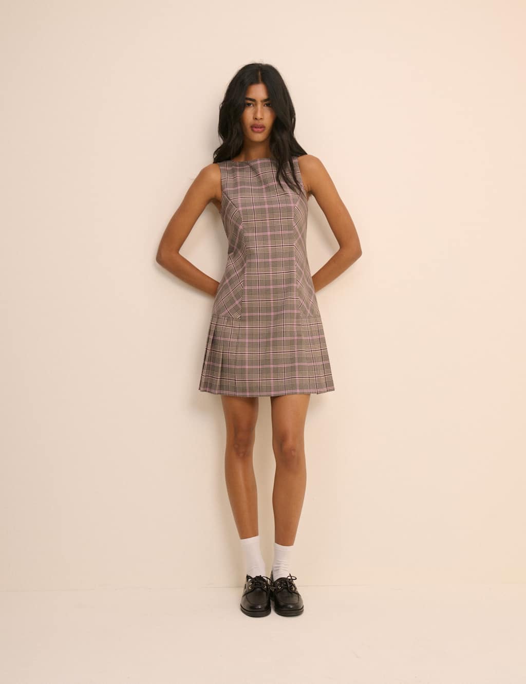 Nobody's Child Women's Checked Mini Skater Dress - 8 - Multi - Available at M&S