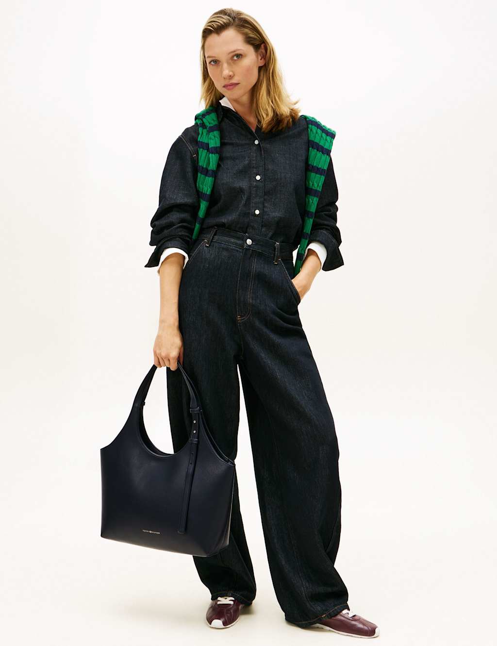 Tommy Hilfiger Logo Tote Bag Dark Navy