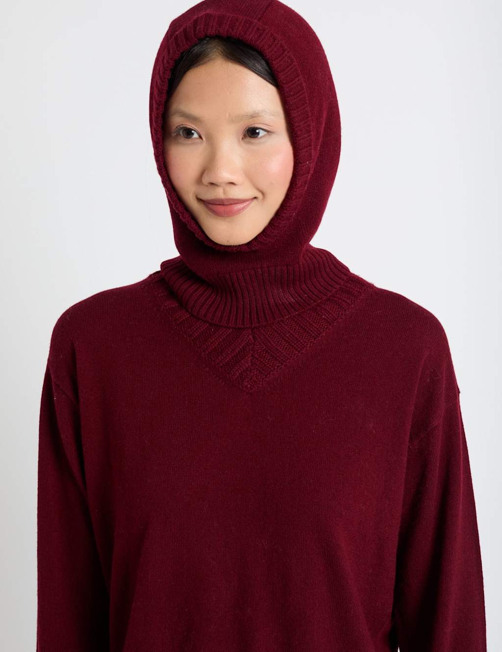 Chinti & Parker Wool Rich Balaclava With Cashmere Red