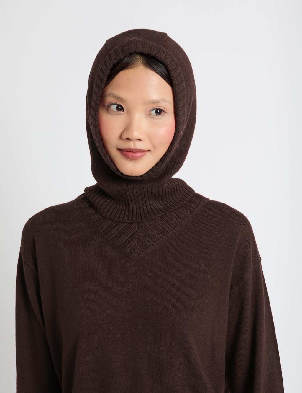 Chinti & Parker Wool Rich Balaclava With Cashmere Brown