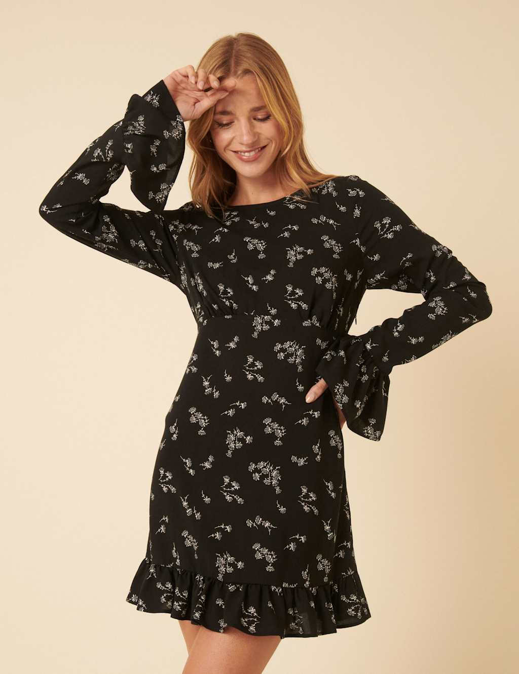 Nobody's Child Women's Bella Mini Dress - 12 - Black Mix, Black Mix