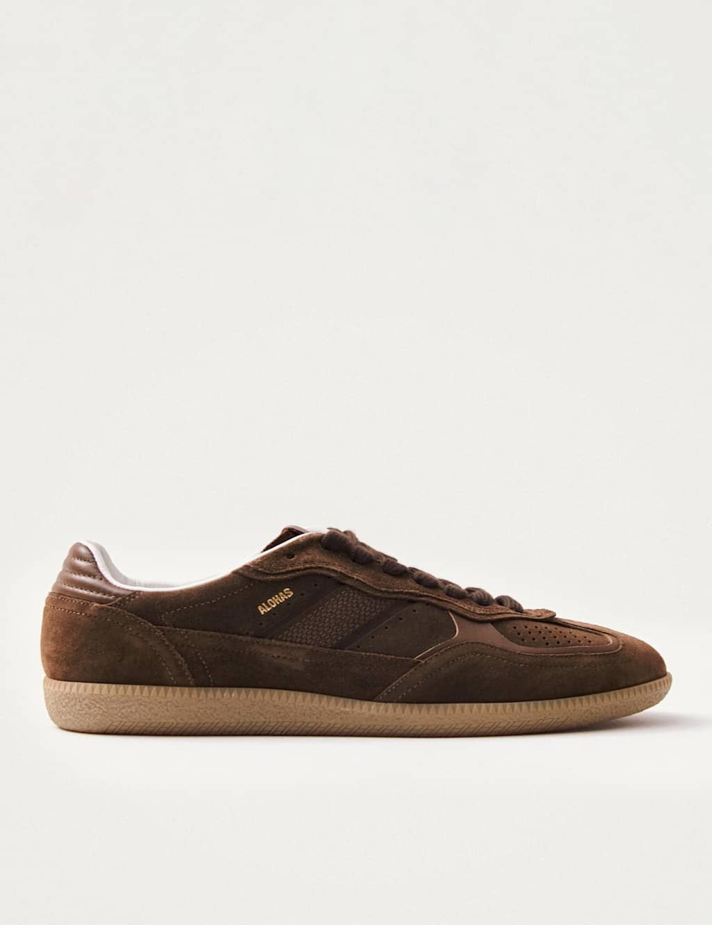 Alohas Tb.490 Rife Leather Lace Up Trainers Brown